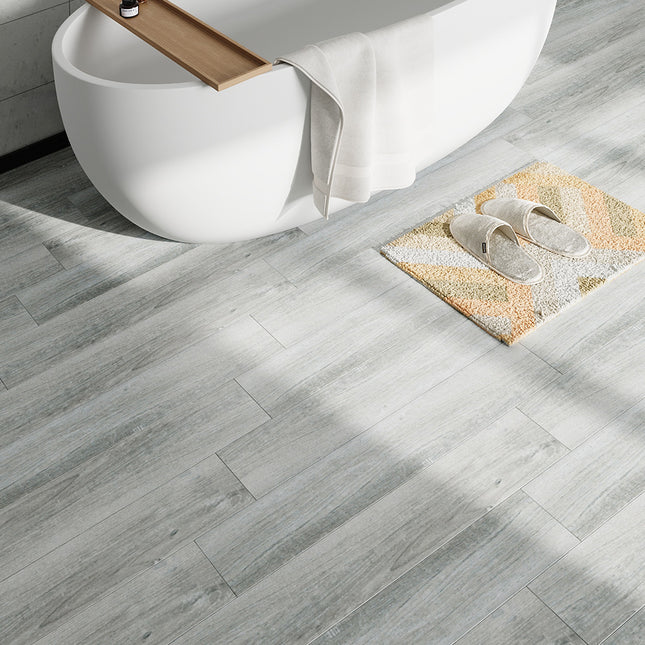 36Pcs Realistic Wood Effect PVC Self-Adhesive Flooring Tile