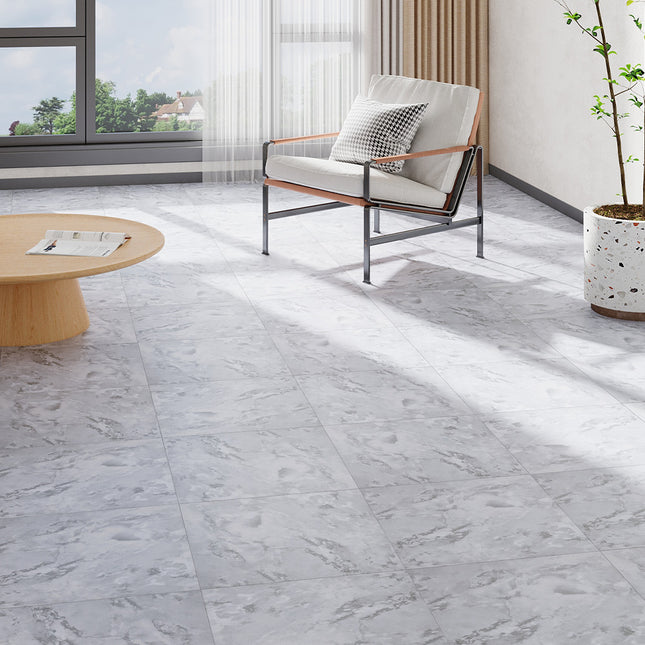 24Pcs Square Self Adhesive Stone Effect Floor Tiles
