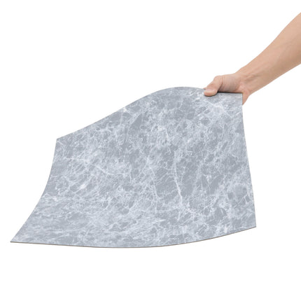 Set of 24 Square Self Adhesive Stone Effect PVC Floor Tiles 45x45 cm