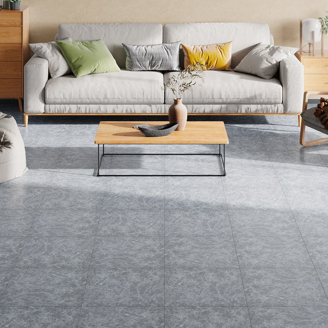 Set of 24 Square Self Adhesive Stone Effect PVC Floor Tiles 45x45 cm
