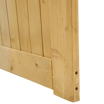 Natural Wood Diamond Garden Gate with Latch 150/180cm H