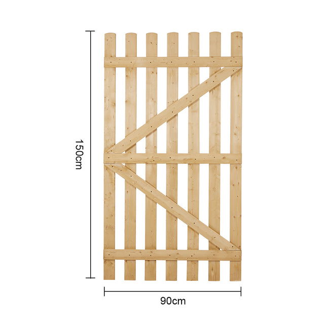 150cm Garden Wood Fence Gate with Latch