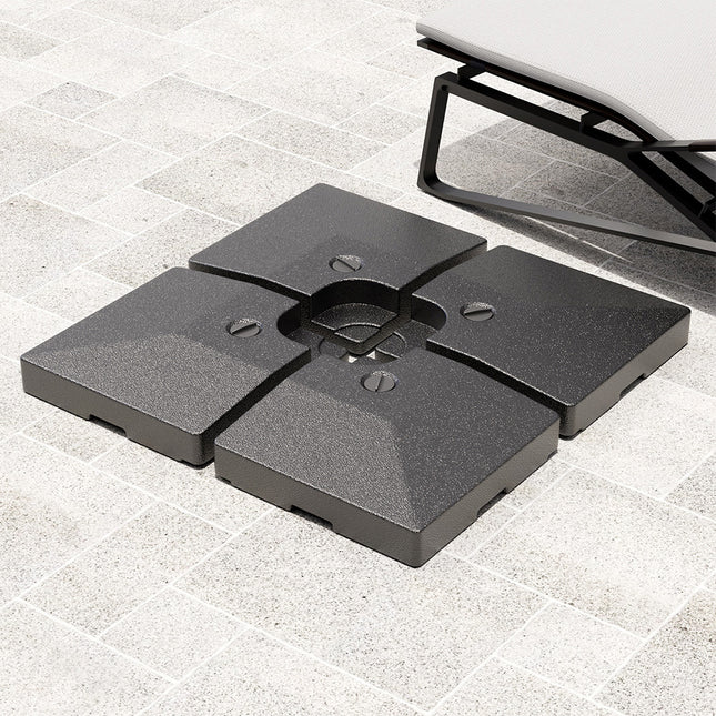Banana Parasol Roma Parasol Rectangular Base Stand Filled 92KG