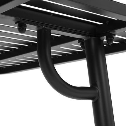 Black Square 80x80cm Outdoor Garden Metal Table