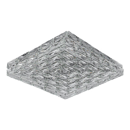 Modern Square Crystal LED Ceiling Light Cool White Light