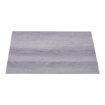 36Pcs Grey Rustic Wood Grain Self-adhesive PVC Flooring 91x15 cm