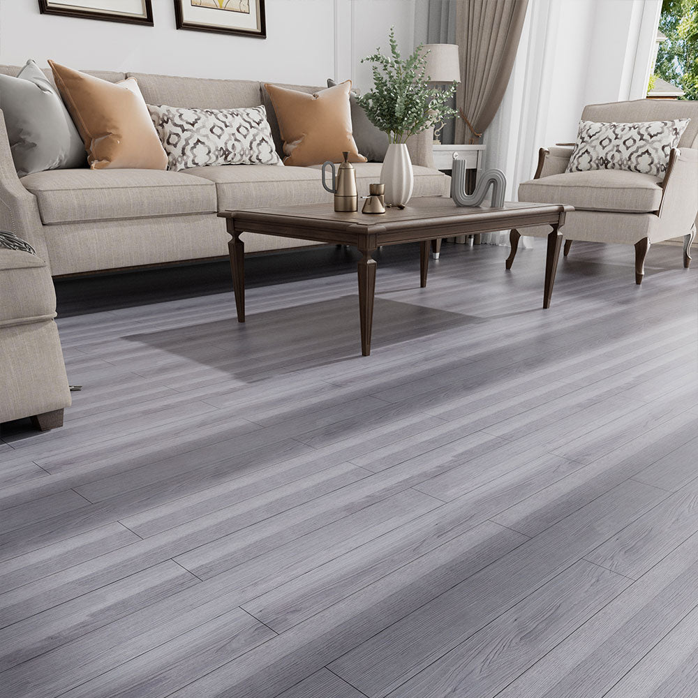 36Pcs Grey Rustic Wood Grain Self-adhesive PVC Flooring