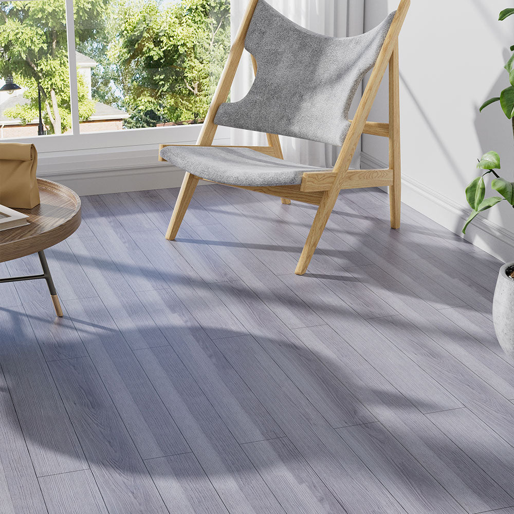 36Pcs Grey Rustic Wood Grain Self-adhesive PVC Flooring
