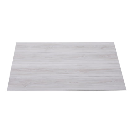 36 Pcs Rustic Wood Grain Self-adhesive PVC Flooring 91x15 cm