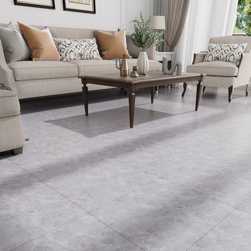 24Pcs Marble Texture Self-adhesive PVC Flooring Tile