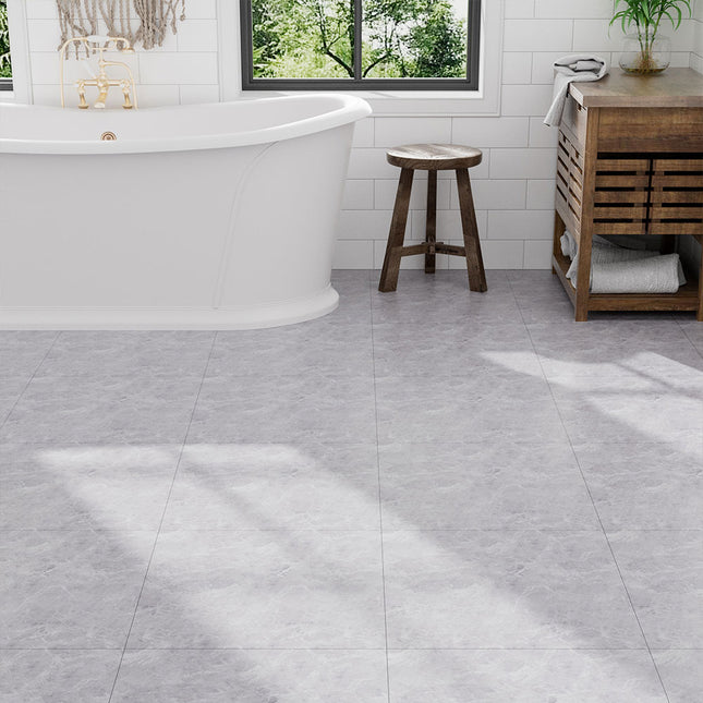 24Pcs Marble Texture Self-adhesive PVC Flooring Tile