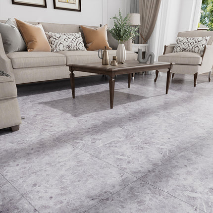 24Pcs Marble Texture Self-adhesive PVC Flooring Tile 45x45 cm