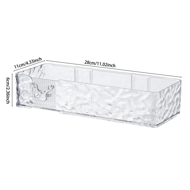 Set of 2 Wall Mounted Rectangular Shower Caddies 28 x 6cm