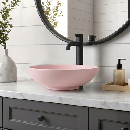 Ceramic Countertop Washbasin with Waste Kit