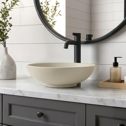 Ceramic Countertop Washbasin with Waste Kit