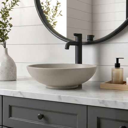 Ceramic Countertop Washbasin with Waste Kit