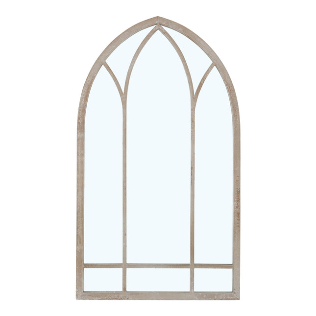 Modern Metal Arched Garden Decorative Framed Window Mirror