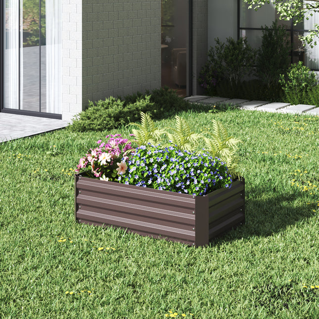 Garden Planter Raised Bed Outdoor Vegetable Plants Flowers Pots Box, S