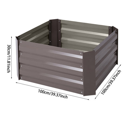 Garden Planter Raised Bed Outdoor Vegetable Plants Flowers Pots Box, M