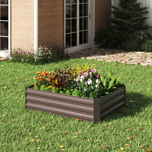 Garden Planter Raised Bed Outdoor Vegetable Plants Flowers Pots Box,L