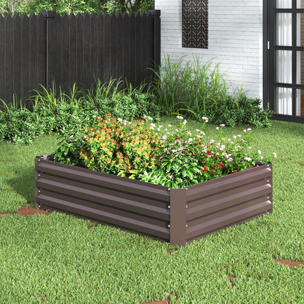 Garden Planter Raised Bed Outdoor Vegetable Plants Flowers Pots Box,L