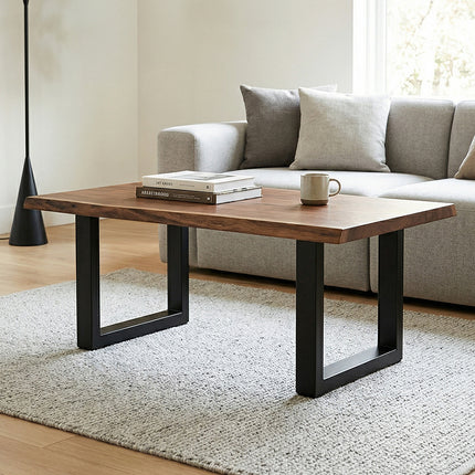 Set of 2 Metal Table Bench Legs Frames Square Steel Base Stands 50x71CM
