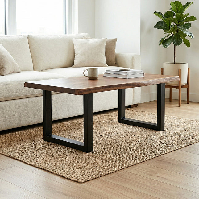 Set of 2 Metal Table Bench Legs Frames Square Steel Base Stands 50x71CM