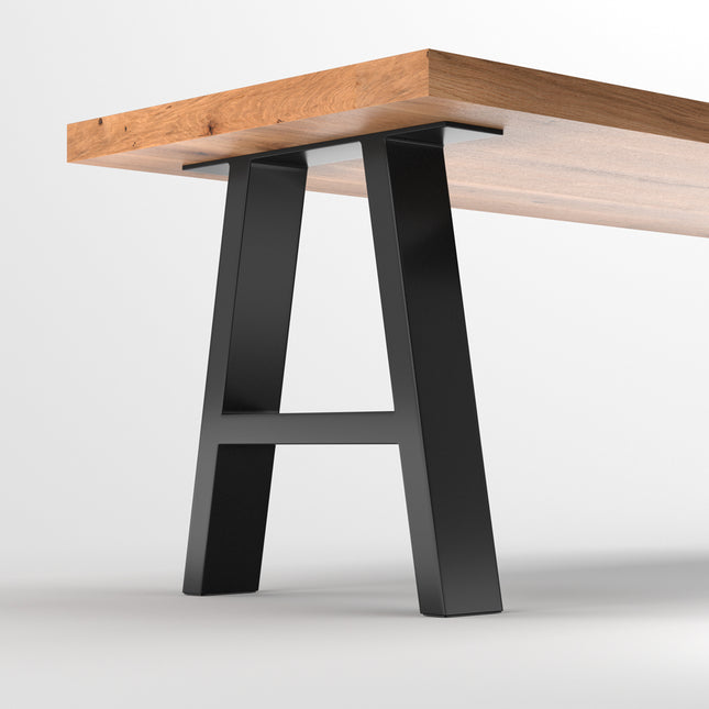 Set of 2 Metal Table Bench Legs Frames A-Frame Steel Base Stands 35x40CM