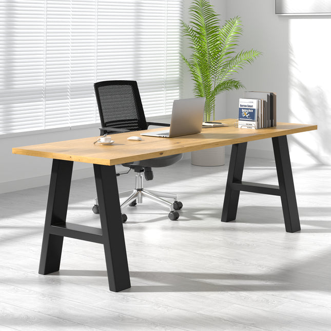 Set of 2 Metal Table Bench Legs Frames A-Frame Steel Base Stands 35x40CM