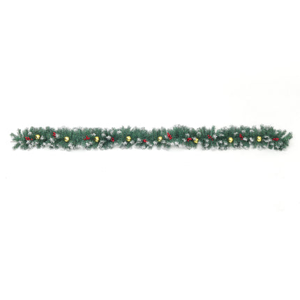 270cm Pre-lit Artificial Greenery Christmas Garland Decor