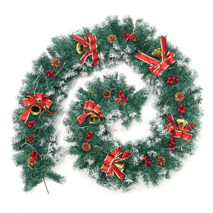 270CM Spruced Artificial Lighted Christmas Garland Holiday Decoration