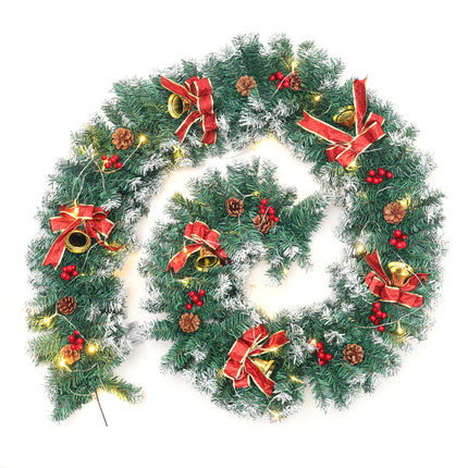 270CM Spruced Artificial Lighted Christmas Garland Holiday Decoration