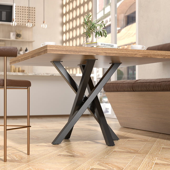 Criss Cross Metal Coffee Table Legs Replacement 71cm