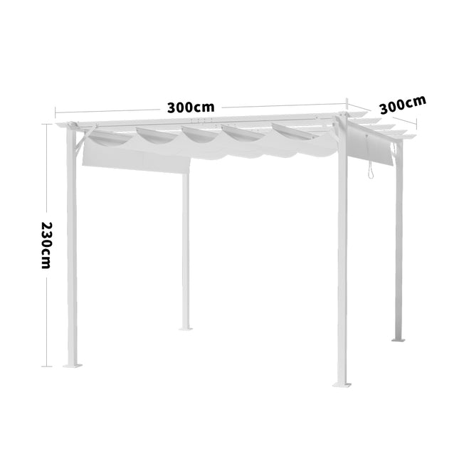 3x3M Gazebo Marquee Canopy Garden Beach Patio Party Tent