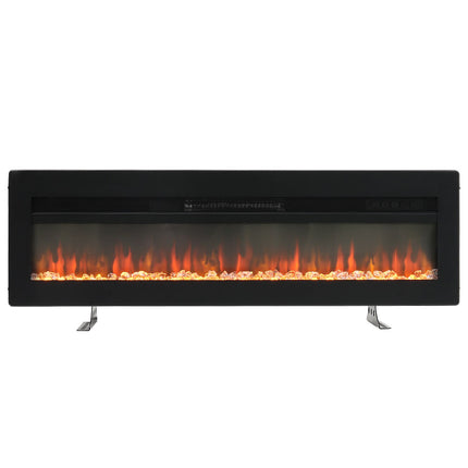 50 Inch Wall Mounted/Freestanding Electric Fireplace with Adjustable Flames