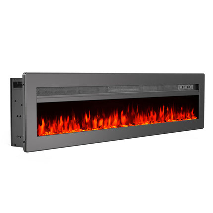 50 Inch Wall Mounted/Freestanding Electric Fireplace with Adjustable Flames