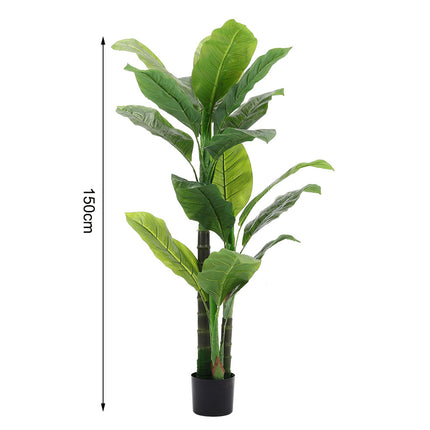 150cm Artificial Tropical Plant with Plastic Flowerpot Decoration