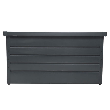 120CM Garden Storage Box Chest Lockable Tool Organizer Dark Grey