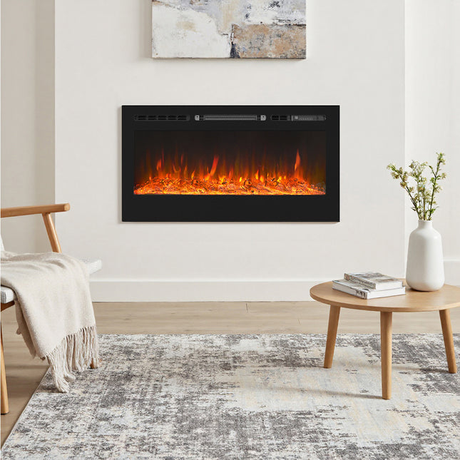 40 Inch Recessed/Wall Mounted Linear Electric Fireplace