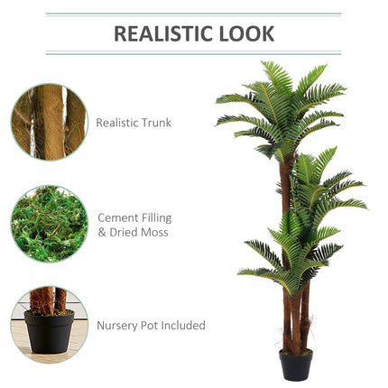 150CM Large Artificial Fern Tree Plant With Pot