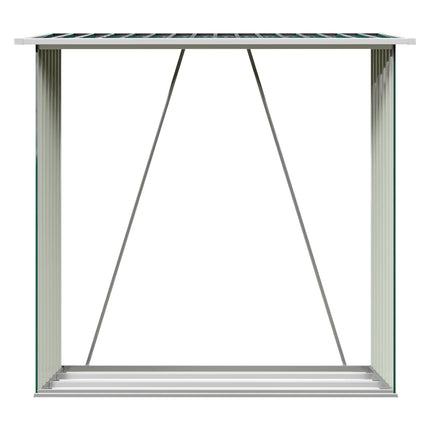 Garden Firewood Log Shed Storage Stand Tool House Green