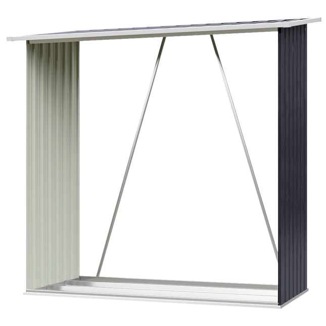 Tool House Black Garden Firewood Log Shed Storage Stand