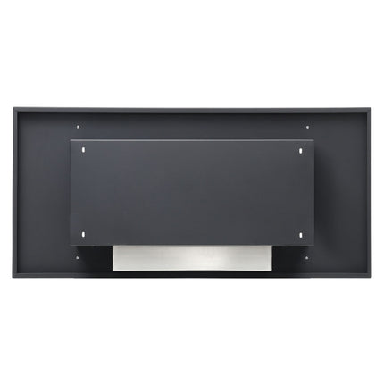 114.5cm Bio-Ethanol Mounted Biofire Fire Wall with Modern Home Deco Inset Fireplace