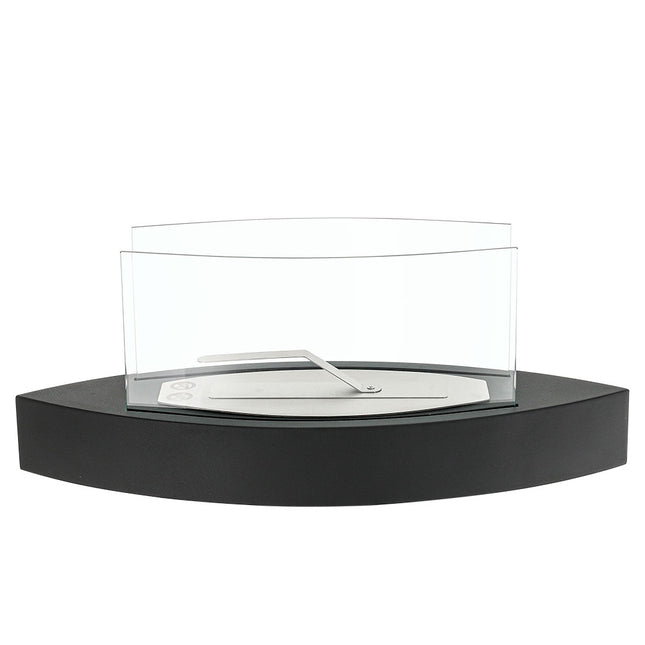 Unique Smokeless Stainless Steel Tabletop Ethanol Fireplace, Black
