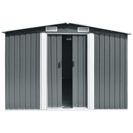 12ft x 10ft Metal Apex Roof Garden Shed Outdoor Storage House