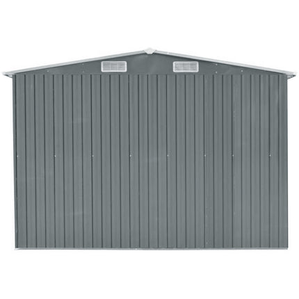 12ft x 10ft Metal Apex Roof Garden Shed Outdoor Storage House