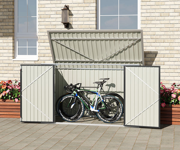 Metal Lockable Garden Bike Shed Bicycle Storage Shed