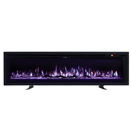 Freestanding/Wall Mounted/Recessed Electric LED Fireplace Heater