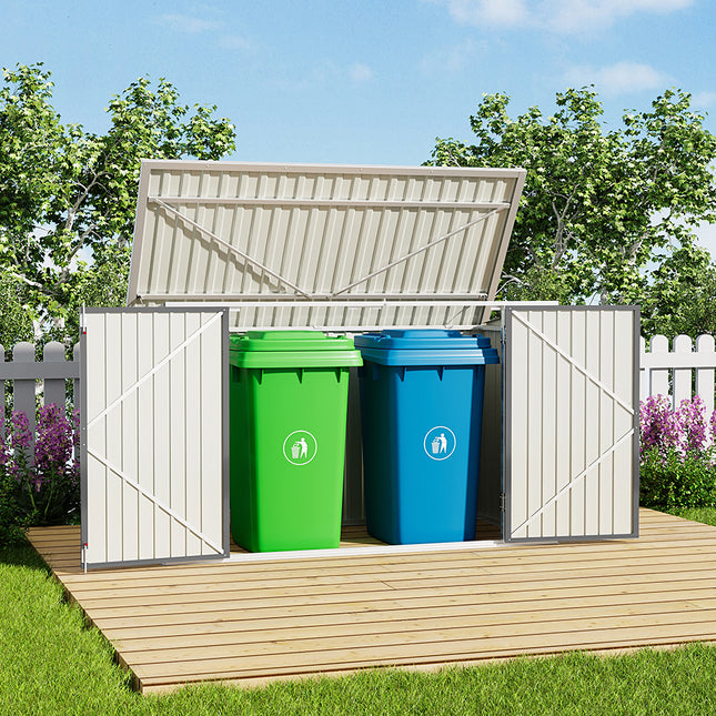 Metal Lockable Garden Bike Shed Bicycle Storage Shed