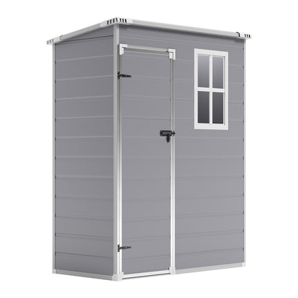 Plastic Outdoor Garden Tool Shed Grey